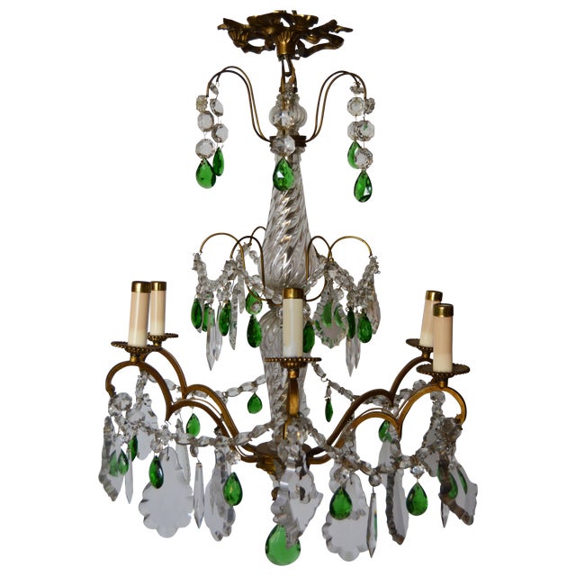 Vintage Neoclassical Parisian Bronze Chandelier Chairish