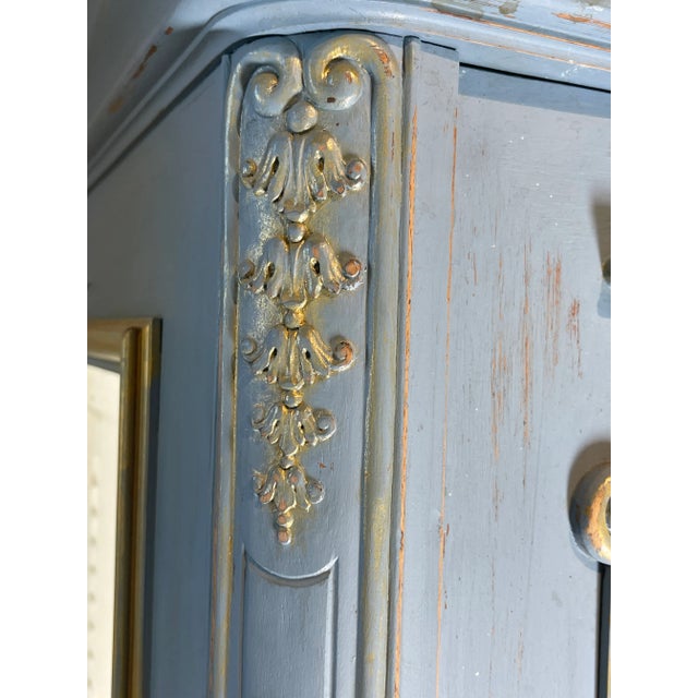 French Painted Display Cabinet For Sale - Image 12 of 12