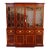 1990s Kindel Masterworks Winterthur Mahogany Inlaid Bookcase Cabinet Breakfront For Sale