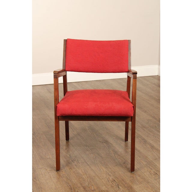 Brown Alma Desk Company Mid Century Modern Walnut Armchair For Sale - Image 8 of 12