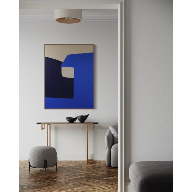 Early 21st Century Bodasca, Abstract Blue Set, 2026, Acrylic on Canvas For Sale - Image 5 of 12