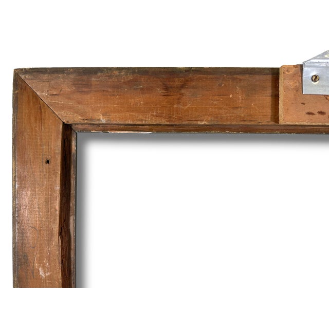 Antique Wood and Gesso Giltwood Picture Frame For Sale - Image 9 of 9