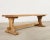 Arts & Crafts French Arts and Crafts Bleached Oak Trestle Dining Table 8 Ft. For Sale - Image 3 of 16