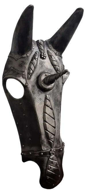 18th Century Italian Wrought Iron Horse Armor Mask