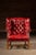 Traditional Vintage Leather Chesterfield Wingback Chair With Ottoman in Red by Ethan Allen For Sale - Image 3 of 13