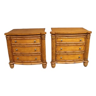 Tommy Bahama Home Island Estate Plantation Nightstands — Pair For Sale