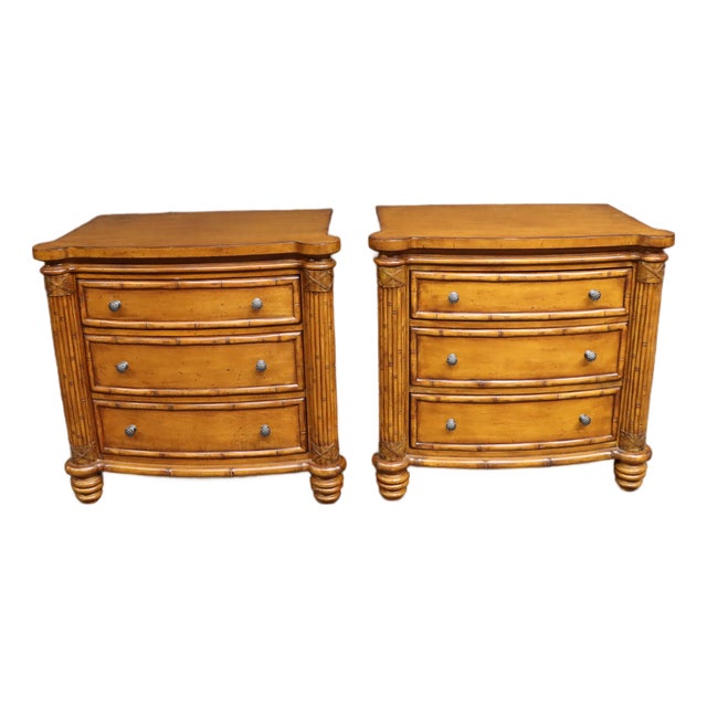 Tommy Bahama Home Island Estate Plantation Nightstands — Pair For Sale