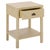 Wood Apis Raffia 1 Drawer 1 Shelf Accent Table in Natural For Sale - Image 7 of 9