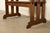Wood Stickley Style Antique Mission Oak Arts & Crafts Metamorphic Library Table Monk's Chair | Newly Refinished For Sale - Image 7 of 15