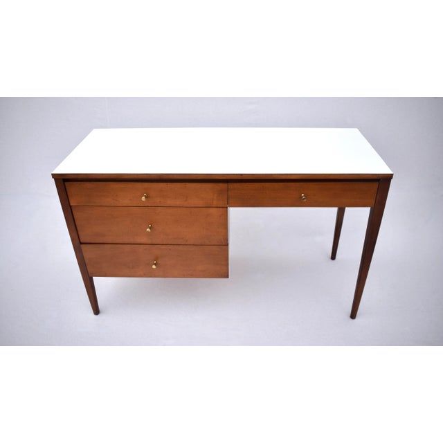 Paul McCobb Mid-Century Modern Paul McCobb Desk and Chair Set, Birch and Laminate For Sale - Image 4 of 13