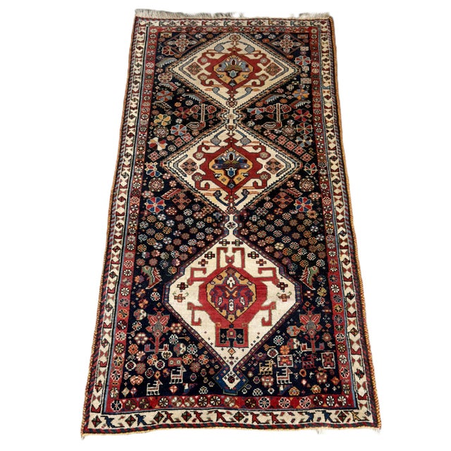 Kaskay Afshary Geometric Medallions Runner For Sale - Image 9 of 9