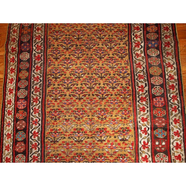 1880s Hand Made Antique Persian Kurdish Rug For Sale In New York - Image 6 of 7