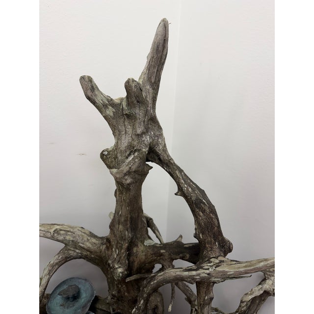 Art Deco Vintage Copper and Driftwood Naturalistic Fountain For Sale - Image 3 of 17