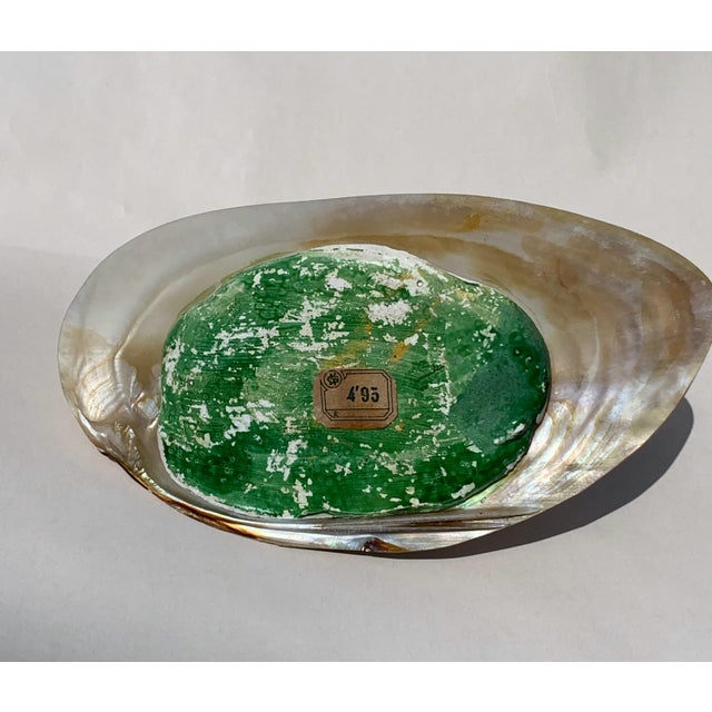 Early 20th Century Vintage French Riviera Souvenir Shell Ink Well For Sale - Image 5 of 6
