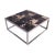 Organic Modern Square Sliced Petrified Wood Top Coffee Table For Sale - Image 9 of 11