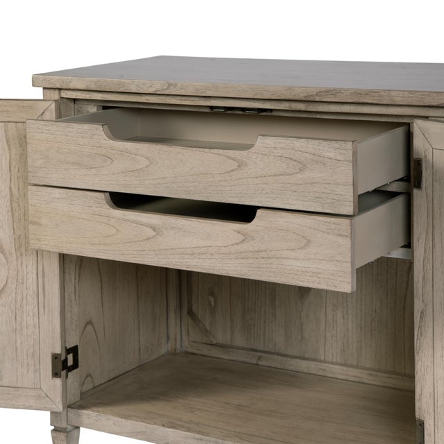 Wood Flagstaff 70 in. W Rectangular Cane 4 Door Sideboard, Desert Sand For Sale - Image 7 of 11