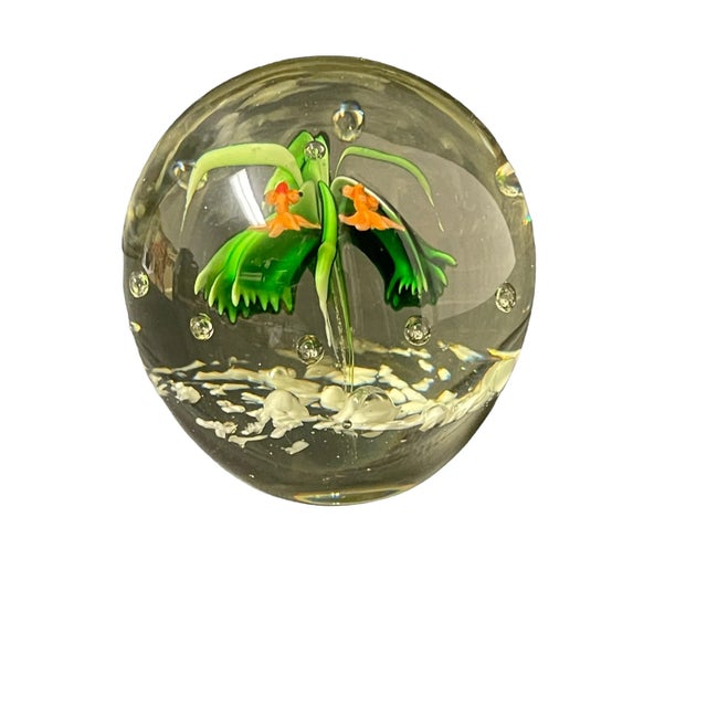 Vintage Goldfish Blown Glass Paper Weight For Sale In West Palm - Image 6 of 6