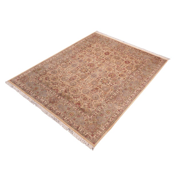Designed with mesmerizing intricacy and gorgeous color palette, this hand-knotted masterpiece demonstrates the beauty and...
