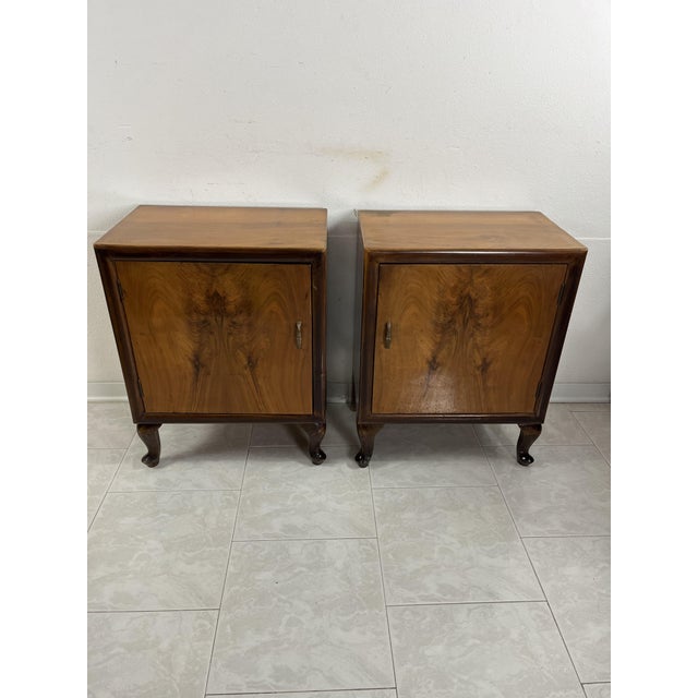 Italian Art Deco Bedside Tables, 1940s, Set of 2 For Sale - Image 11 of 11