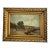 August Hagborg (Swedish, 1852–1921) – Late 19th Century French Coastal Oil Study in Barbizon Gilt Frame For Sale