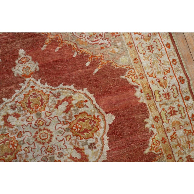 Early 20th Century Zabihi Collection Antique Square Turkish Oushak Rug - 4'6" x 4'7" For Sale - Image 5 of 9