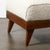 Mid-Century Modernist Sculptural Oak Lounge Chairs in Off White Boucle For Sale - Image 9 of 17
