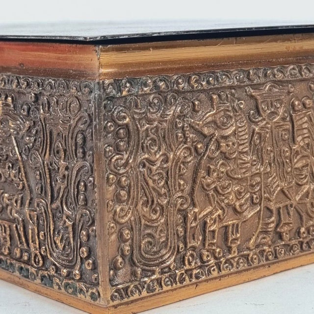 Swiss Artisan Copper Music Box from MAPSA, 1970s For Sale - Image 15 of 18