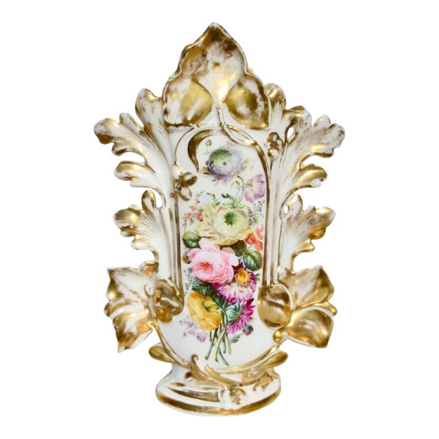 Old Paris (Vieux Paris) Rococo Porcelain Vase For Sale