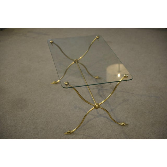 Metal Neoclassical Coffee Table from Maison Jansen, 1940s For Sale - Image 7 of 11