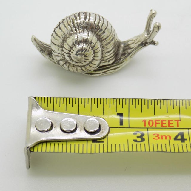 Vintage Italian Handmade Snail Figurine, 1980s For Sale - Image 9 of 10