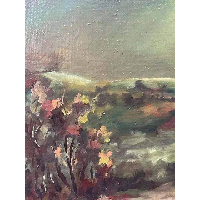 Ovidio Manetti, Rural Night Scene, Oil on Canvas, Framed For Sale - Image 6 of 7