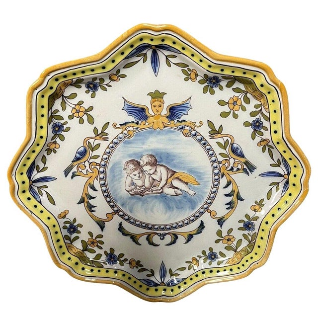 Large Polylobed Earthenware Dish from Manufacture de Charolles For Sale - Image 3 of 6