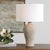 A Classic Silhouette Meets Organic Texture In This Stunning Ceramic Table Lamp. The Mottled Neutral Tones Accented By...