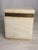 Mid 20th Century Vintage White Stone Alabaster Trinket Box With Brass Shell Clasp, Jewelry Box, Square Stone Hinged Casket, Hollywood Regency Vanity Decor For Sale - Image 5 of 12