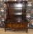 Chippendale Curved Glass Display Cabinet in Walnut Burl Wood, 1930s For Sale - Image 9 of 16