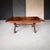 1960s 1970s Solid Wood Trestle X Brace Leg Table For Sale - Image 5 of 12