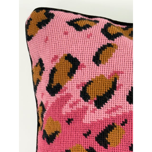 Vintage Needlepoint Pillow For Sale - Image 4 of 12