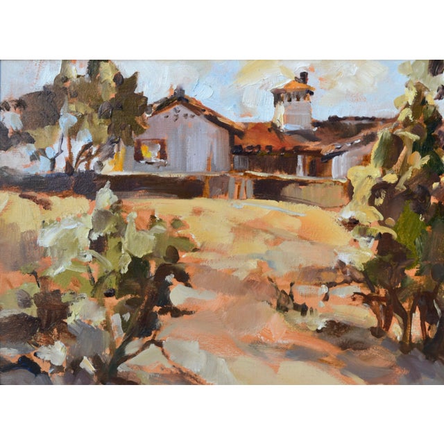 Vintage San Juan Capistrano Mission Landscape by Jane R. Hofstetter For Sale - Image 4 of 7