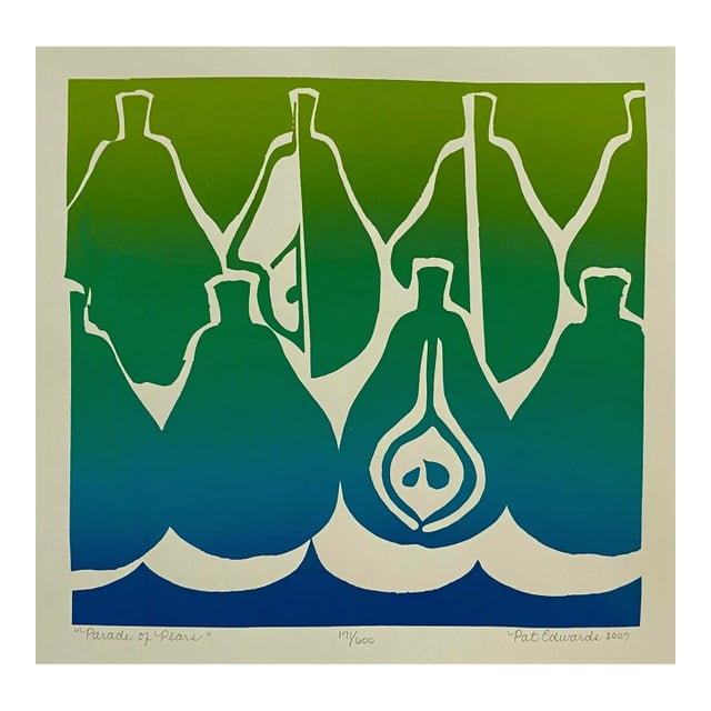 2007 Pat Edwards Parade of Pears Serigraph For Sale