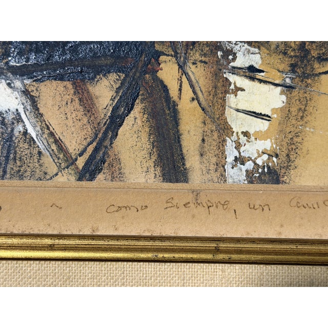 1980s Gino Hollander, Malaga Stage, 1986, Acrylic on Cardboard, Framed For Sale - Image 5 of 10