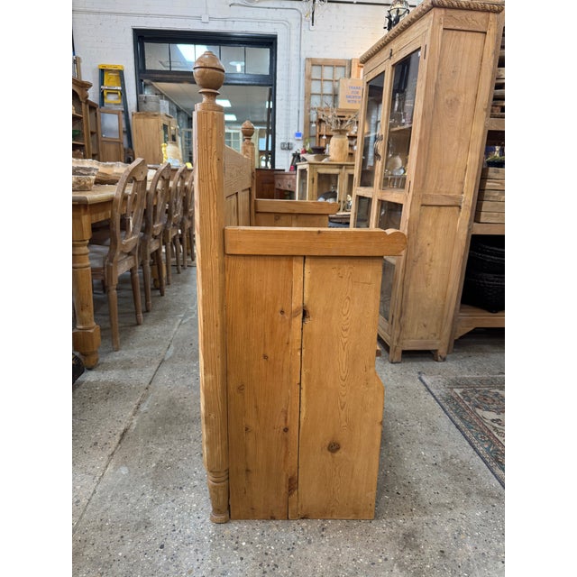 1920's English Pine Bench For Sale - Image 6 of 11
