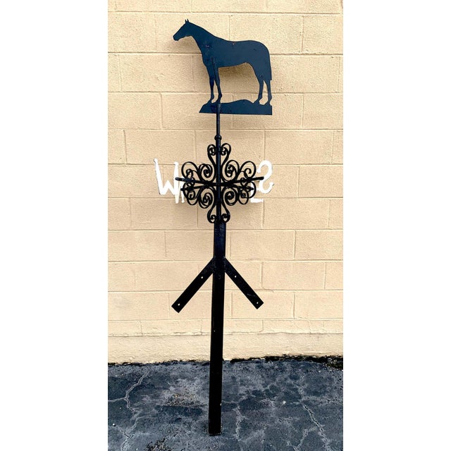 Early 20th Century Antique American Iron Horse Weathervane, Nashville Tn For Sale - Image 12 of 13