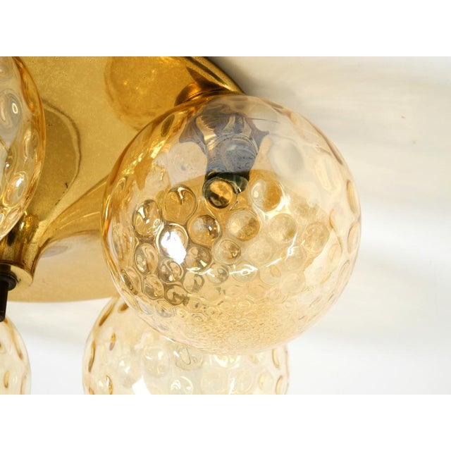 Space Age Brass Ceiling Lamp with Glass Balls, 1960s For Sale - Image 14 of 18