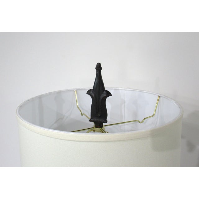 1930s Asian Bronze Meiji Period Styled Table Lamp For Sale - Image 11 of 12