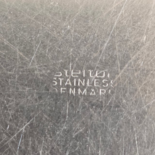 Silver Cylinda Ashtray by Arne Jacobsen and Corkscrew by Peter Holmblad for Stelton, 1960s, Set of 3 For Sale - Image 8 of 9