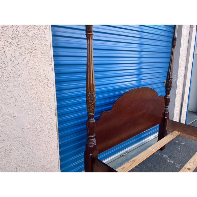 Queen Size Basset Poster Bed For Sale In San Diego - Image 6 of 12