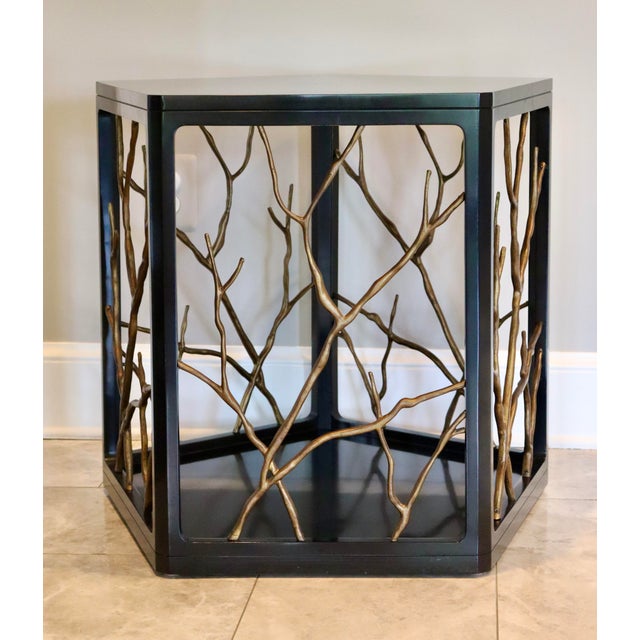 Laura Kirar for Baker Industrial Modern Dorada Side Table. These side tables will elevate any room with their understated...