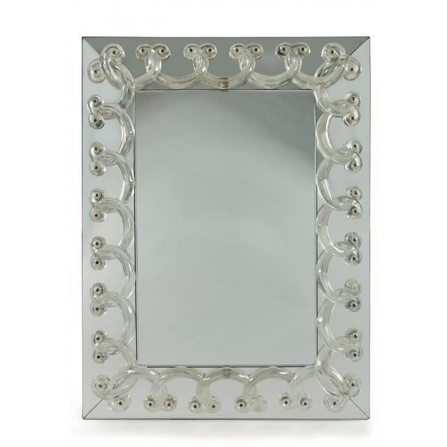 1950s Rinceaux Mirror from Cristal Lalique, 1950 For Sale - Image 5 of 5