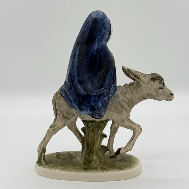 Vintage 1950s Goebel West Germany “Flight Into Egypt” Nativity Figurine – Mary & Child on Donkey For Sale - Image 4 of 9