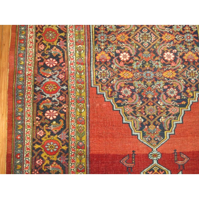 Antique Zabihi Collection Bidjar Gallery Rug For Sale - Image 4 of 6